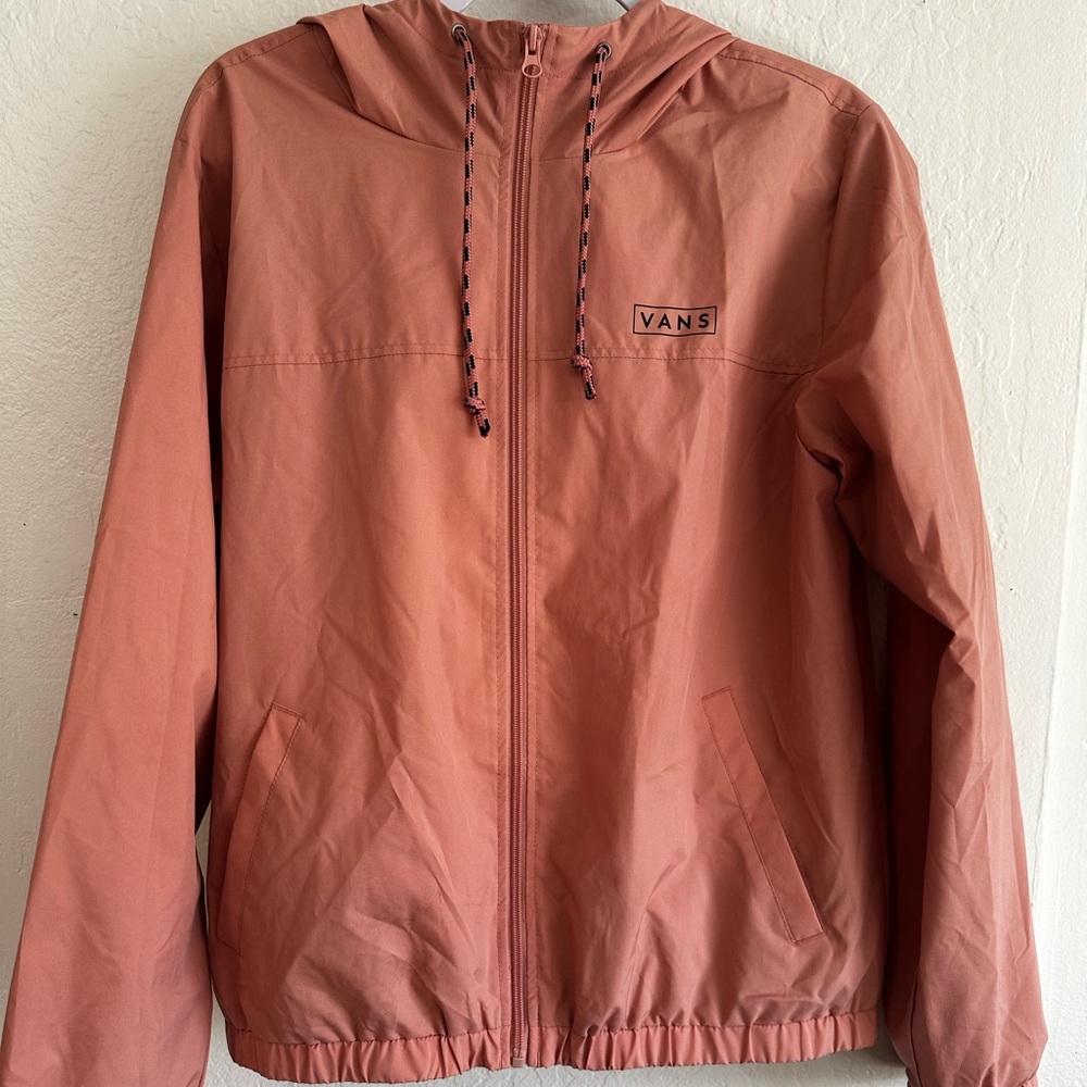 Vans Light Pink Hooded Bomber Jacket